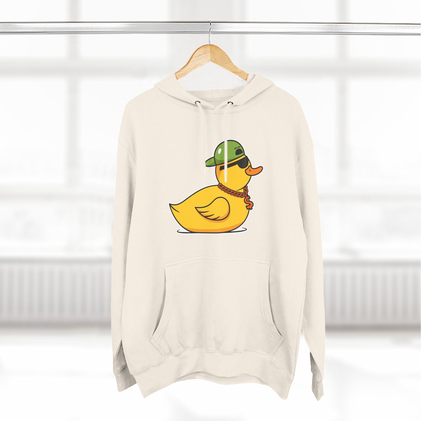 Three-Panel Fleece Hoodie (Gangster Duck)