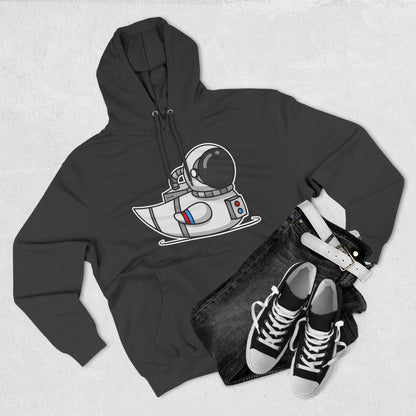 Three-Panel Fleece Hoodie (Astronaut Duck)