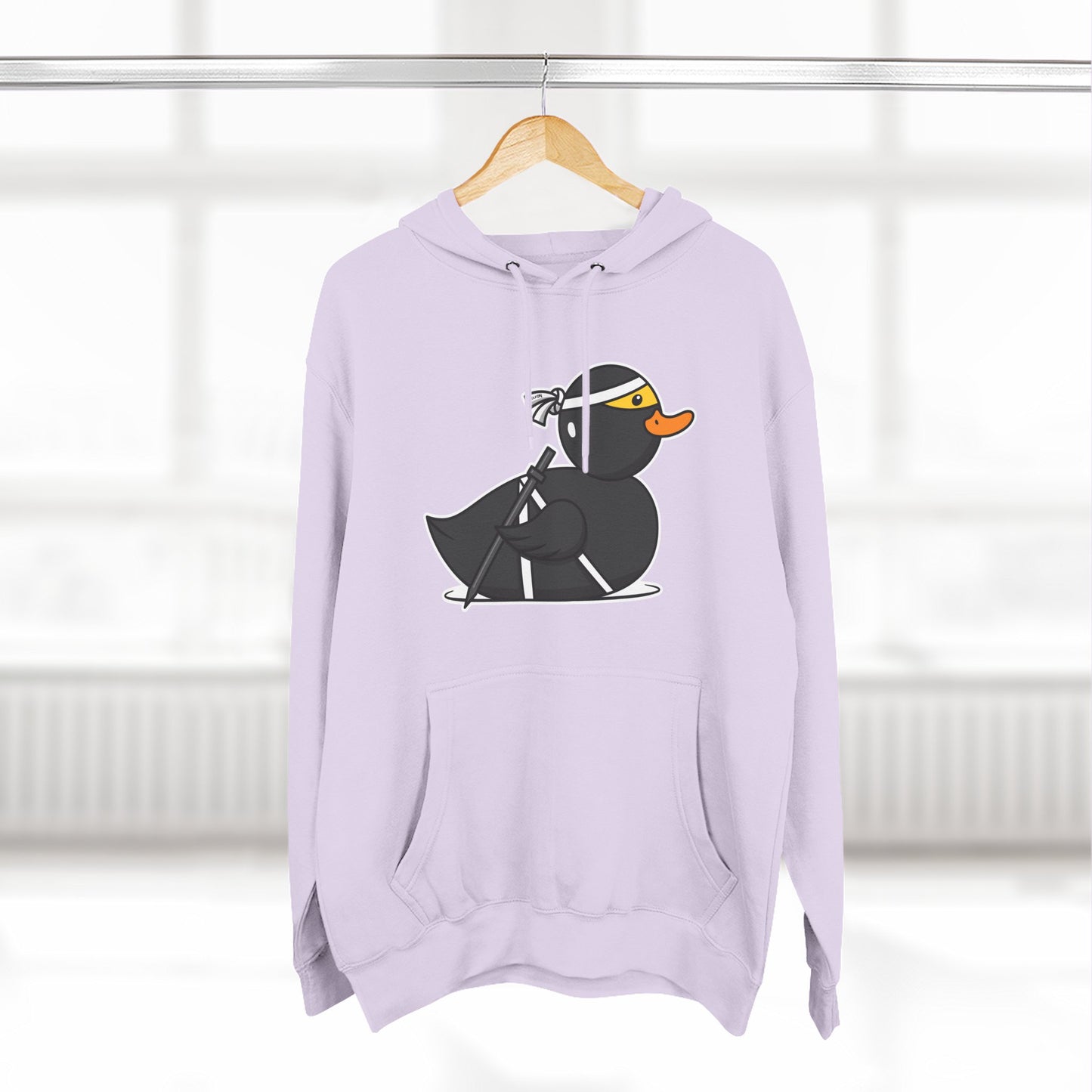 Three-Panel Fleece Hoodie (Ninja Duck)