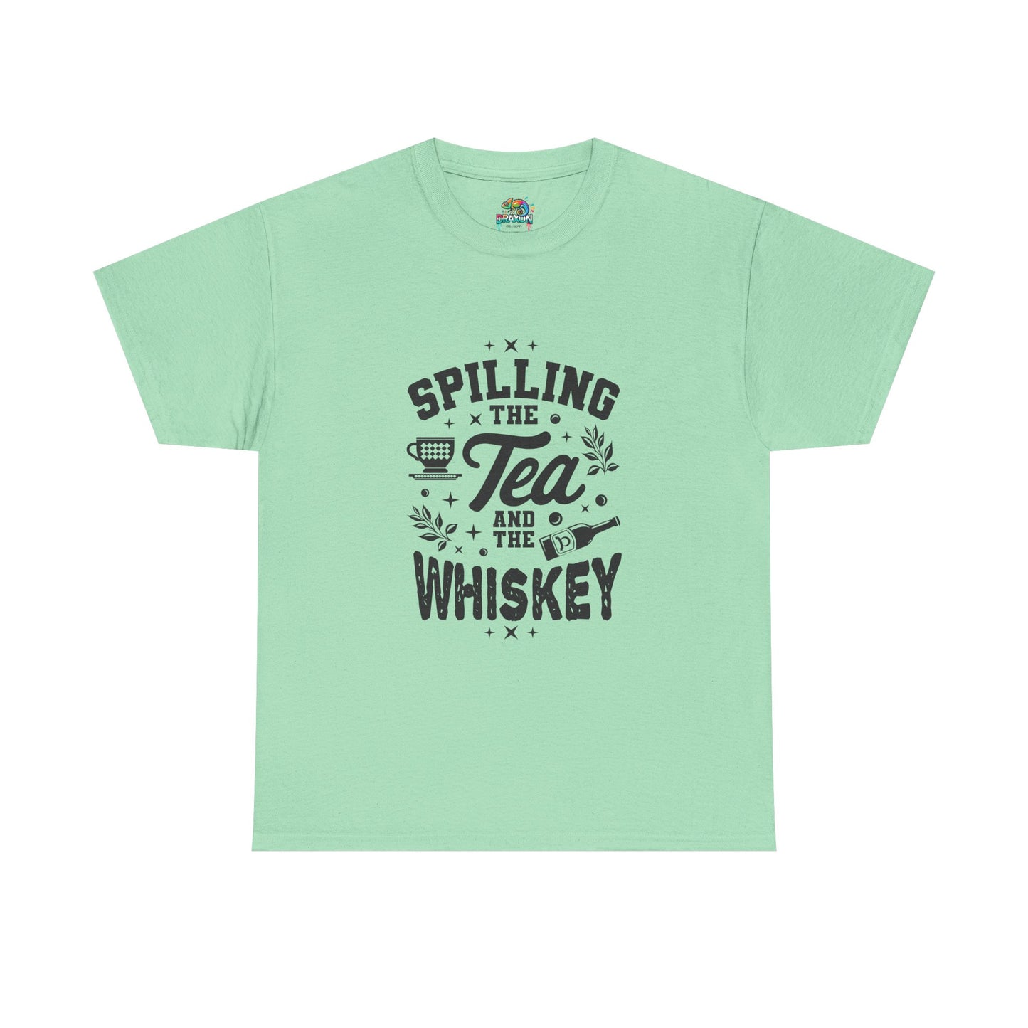 Unisex Heavy Cotton Tee (Spill Tea & Whiskey)