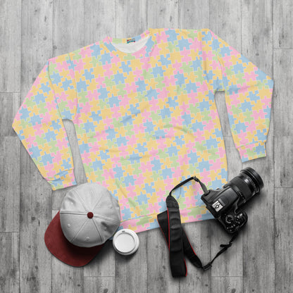 Unisex Sweatshirt (Pastel Puzzle)