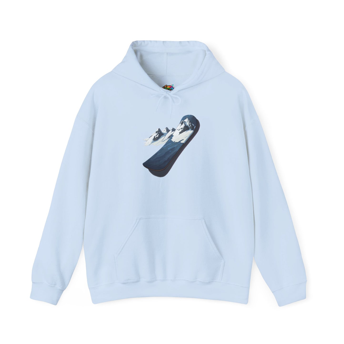 Unisex Heavy Blend™ Hooded Sweatshirt (Mountain Snowboard)