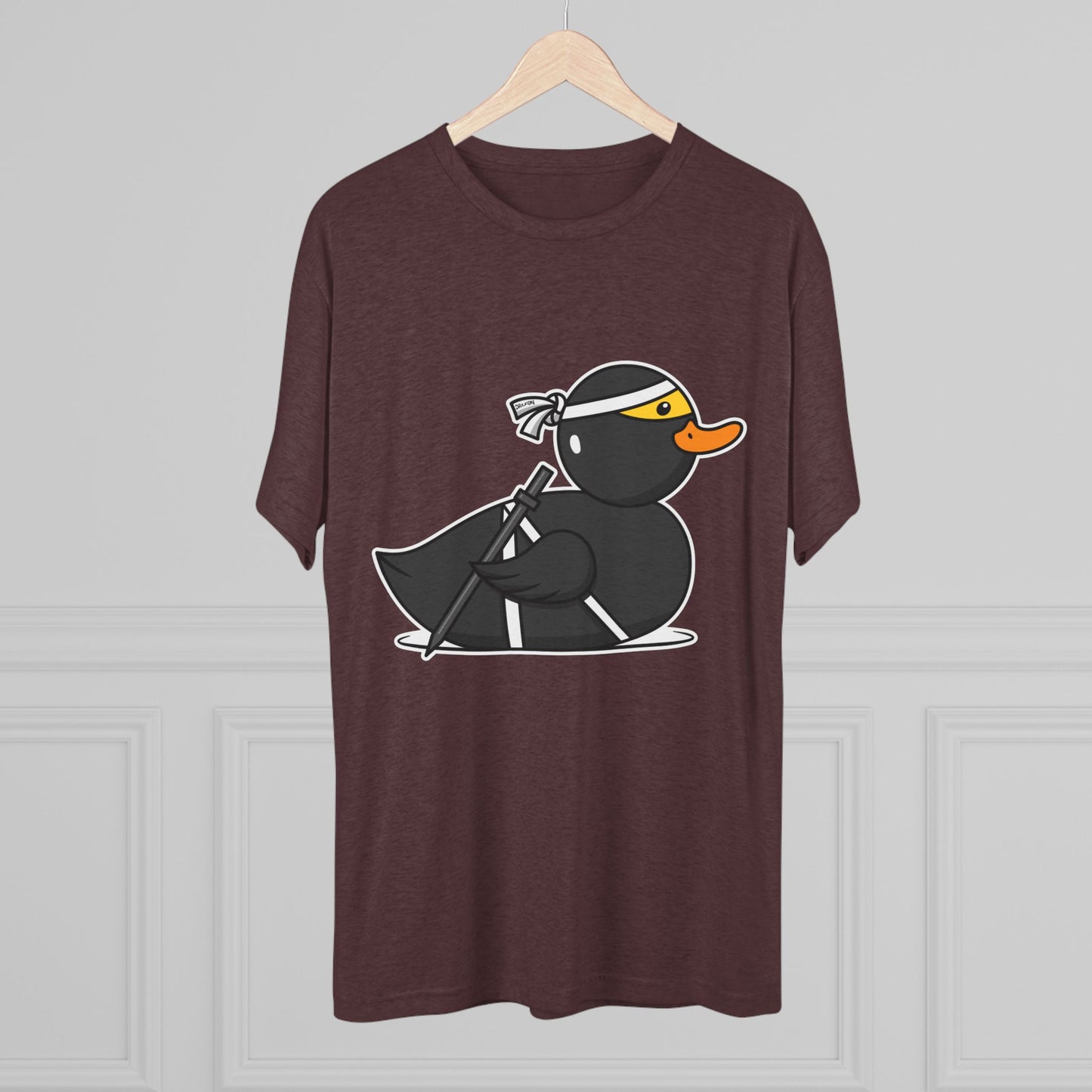 Unisex Tri-Blend Crew Tee (Ninja Duck)