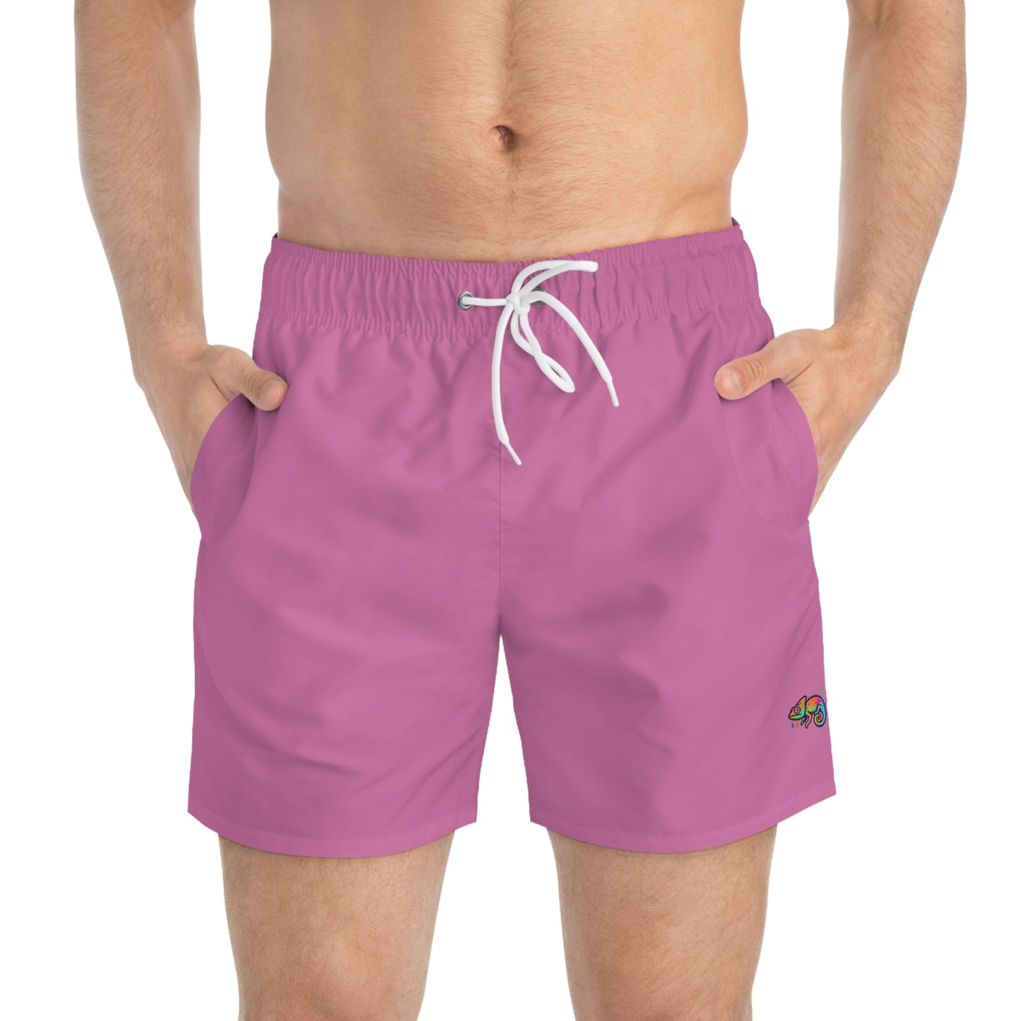 Light Pink Swim Trunks (AOP)