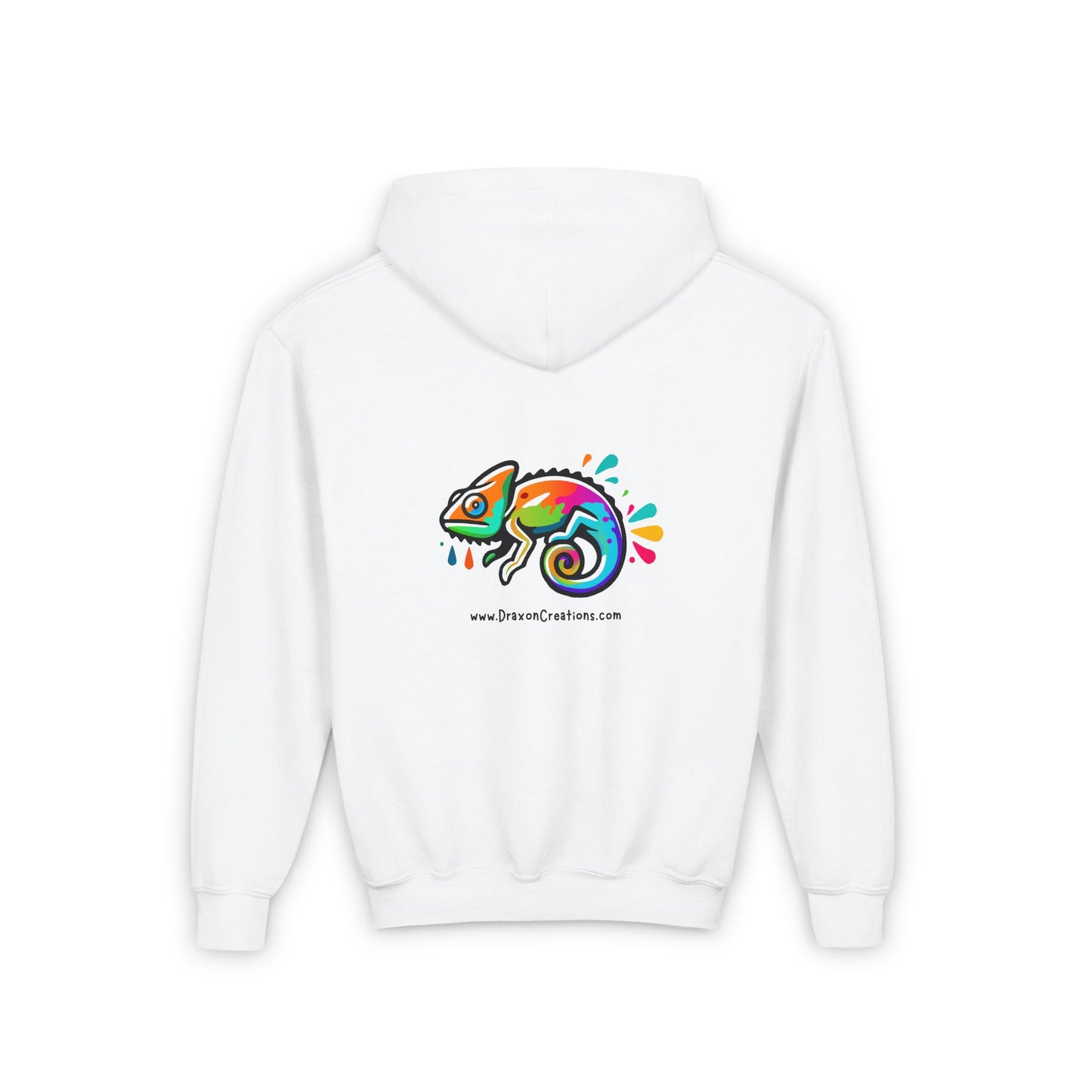 Youth Heavy Blend Hooded Sweatshirt (DC Logo 1)