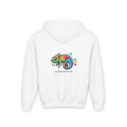 Youth Heavy Blend Hooded Sweatshirt (DC Logo 1)