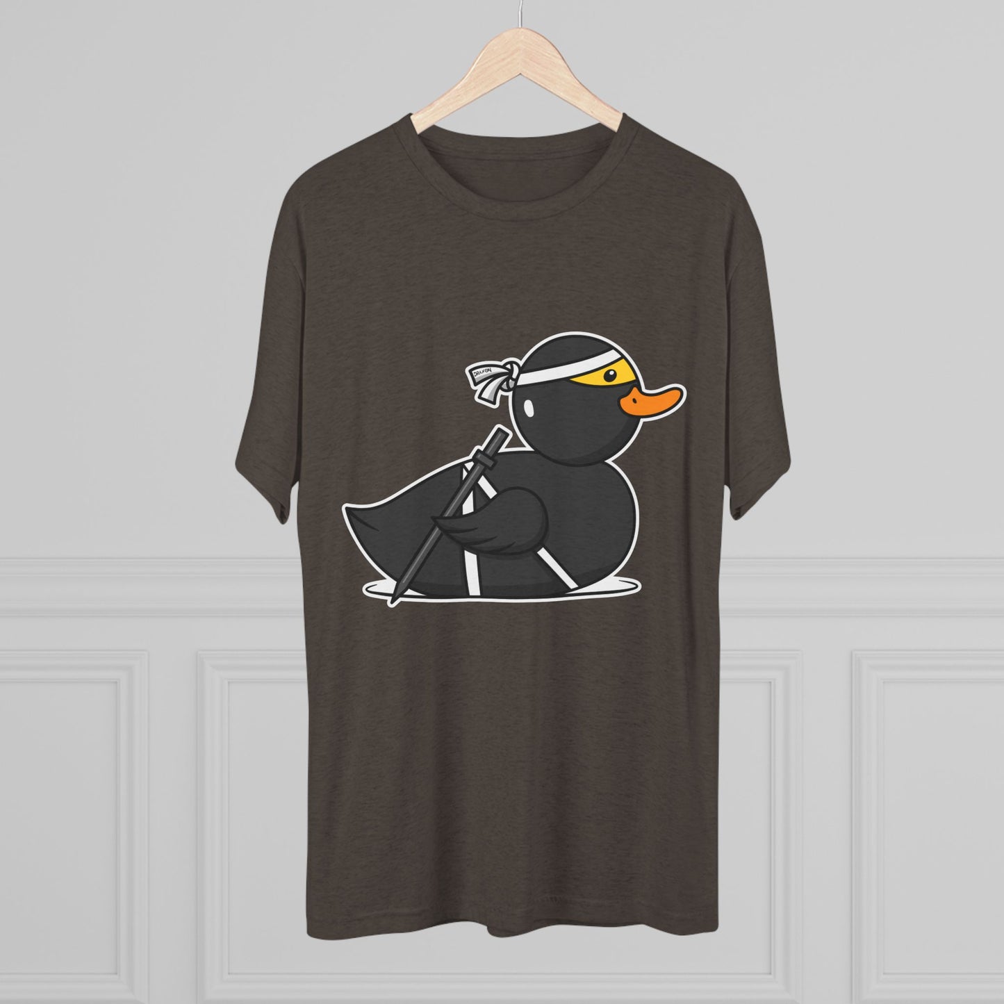 Unisex Tri-Blend Crew Tee (Ninja Duck)