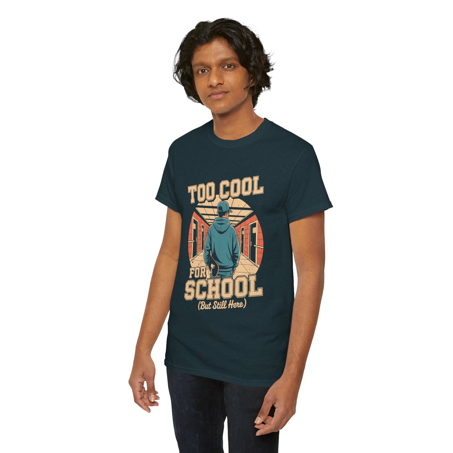 Unisex Heavy Cotton Tee (Too Cool For School)