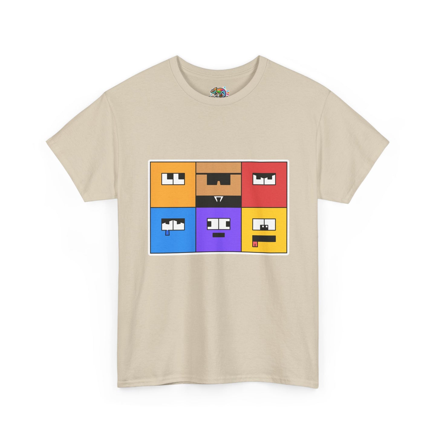 Unisex Heavy Cotton Tee (Emotion Blocks)