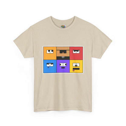 Unisex Heavy Cotton Tee (Emotion Blocks)