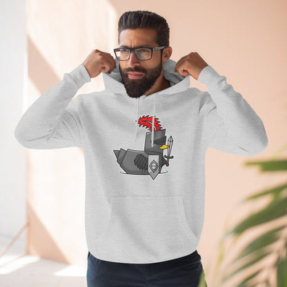 Three-Panel Fleece Hoodie (Knight Duck)