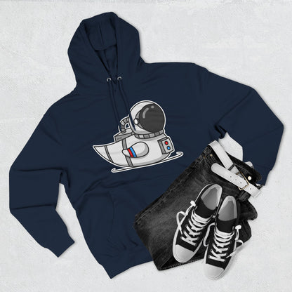 Three-Panel Fleece Hoodie (Astronaut Duck)
