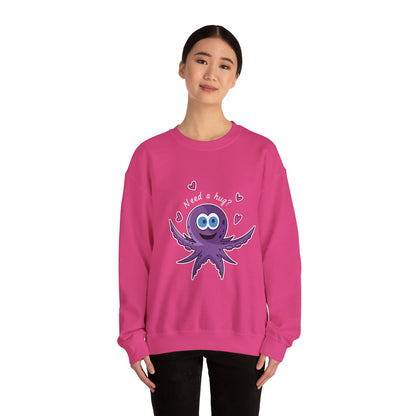 Unisex Heavy Blend™ Crewneck Sweatshirt (Octopus Hug)
