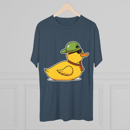 Unisex Tri-Blend Crew Tee (Ninja Duck)
