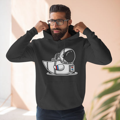 Three-Panel Fleece Hoodie (Astronaut Duck)