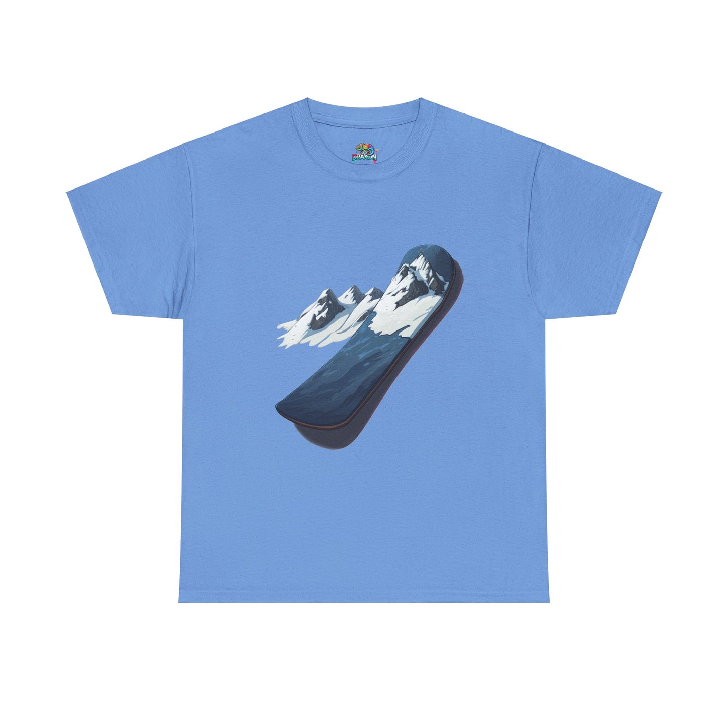 Unisex Heavy Cotton Tee (Mountain Snowboard)