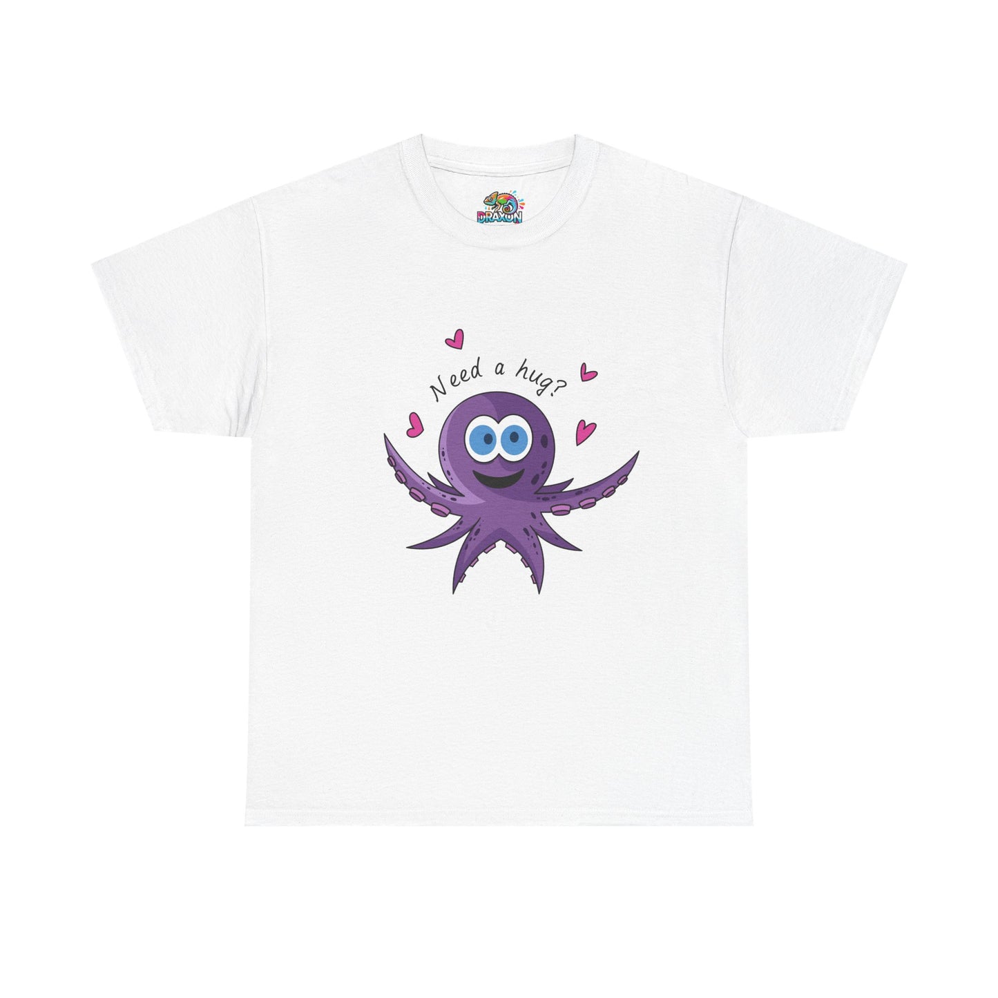 Unisex Heavy Cotton Tee (Octopus Hug)