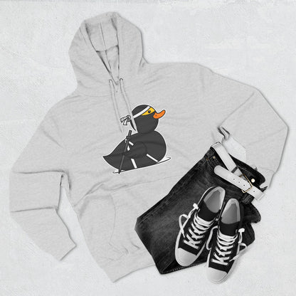 Three-Panel Fleece Hoodie (Ninja Duck)