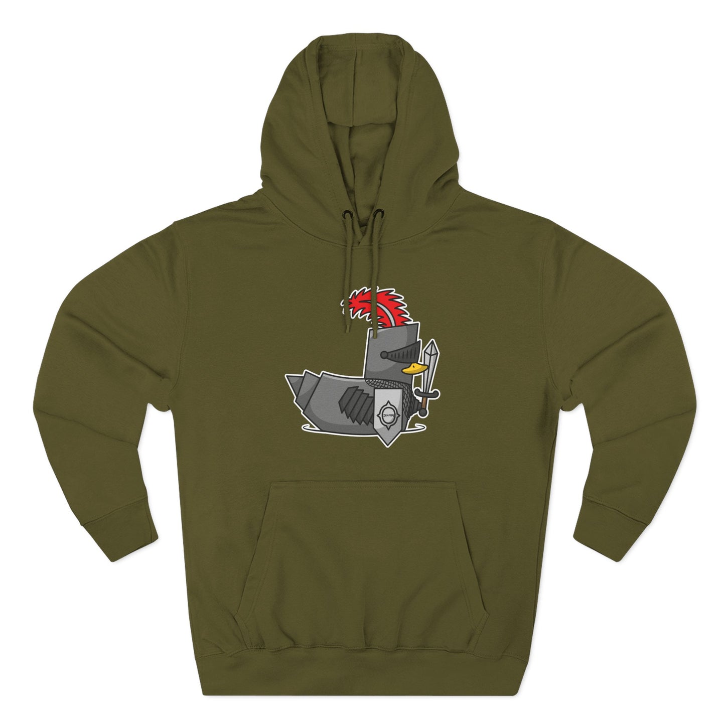 Three-Panel Fleece Hoodie (Knight Duck)