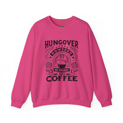 Unisex Heavy Blend™ Crewneck Sweatshirt (Hungover - Powered by Coffee)