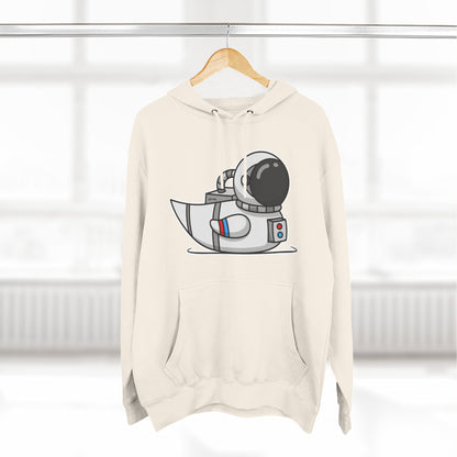 Three-Panel Fleece Hoodie (Astronaut Duck)