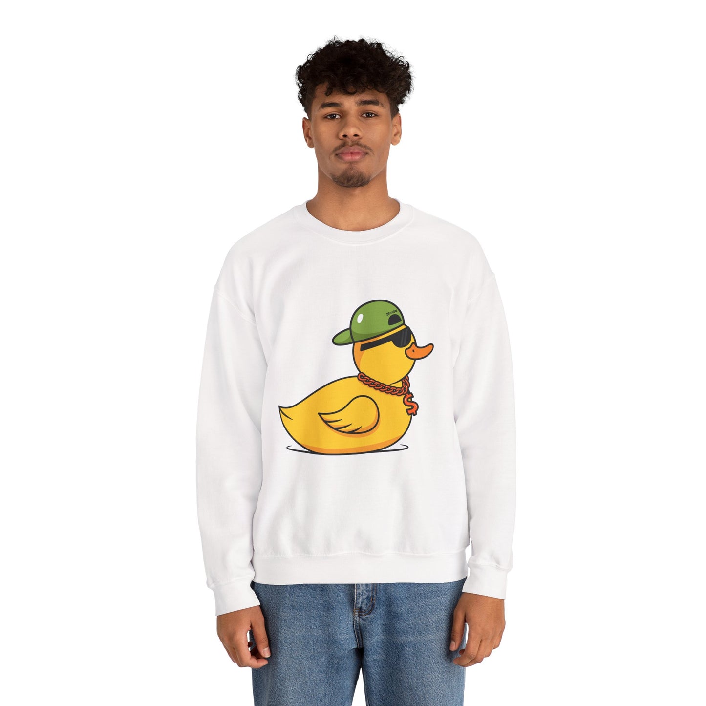 Unisex Heavy Blend™ Crewneck Sweatshirt (Gangster Duck)