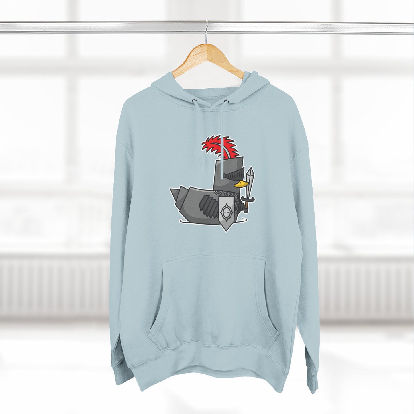 Three-Panel Fleece Hoodie (Knight Duck)