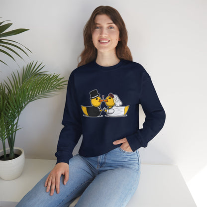 Unisex Heavy Blend™ Crewneck Sweatshirt (Wedding Ducks)