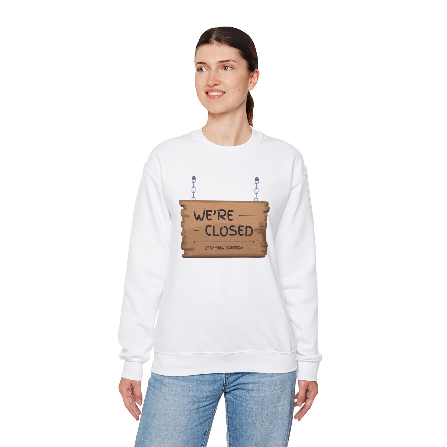 Unisex Heavy Blend™ Crewneck Sweatshirt (We're Closed)