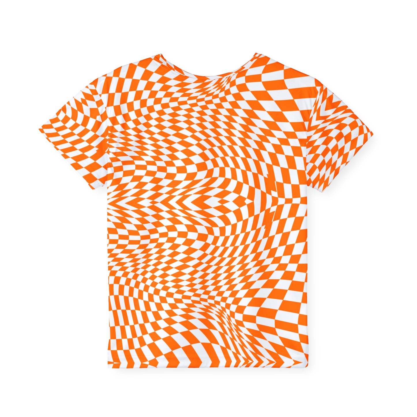 Kids Sports Jersey (Orange Pixels)