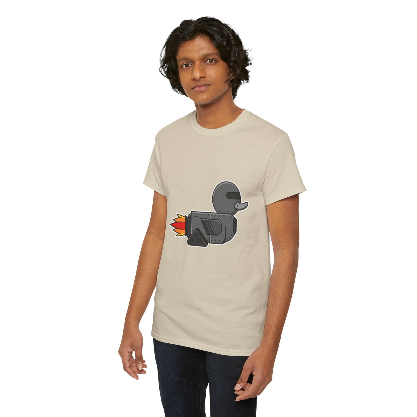 Unisex Heavy Cotton Tee (Robot Duck)