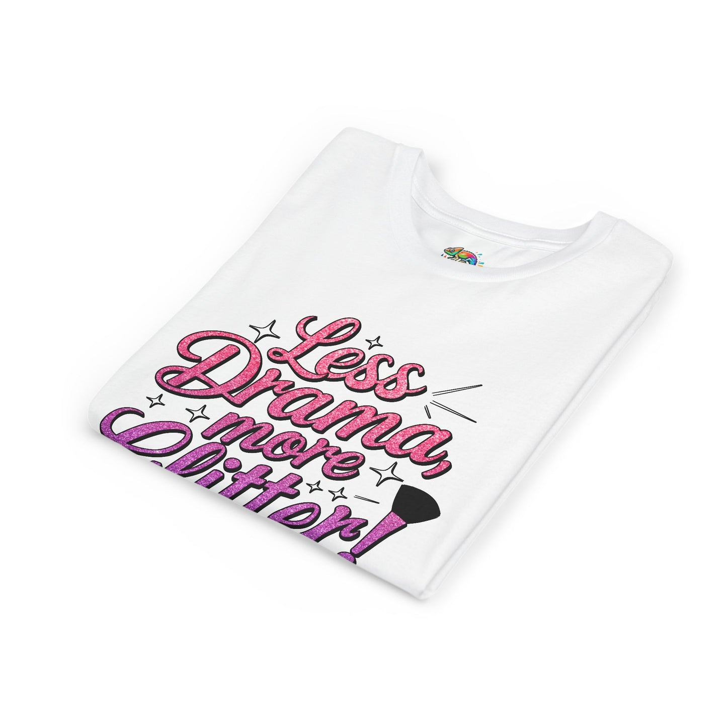 Youth Short Sleeve Tee (Less Drama, More Glitter) Fun T-shirt for Kids