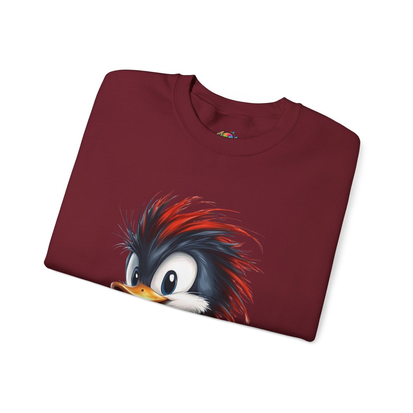 Unisex Heavy Blend™ Crewneck Sweatshirt (Red Hair Duck)