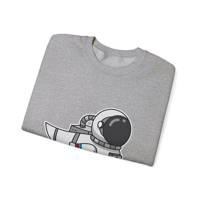 Unisex Heavy Blend™ Crewneck Sweatshirt (Astronaut Duck)