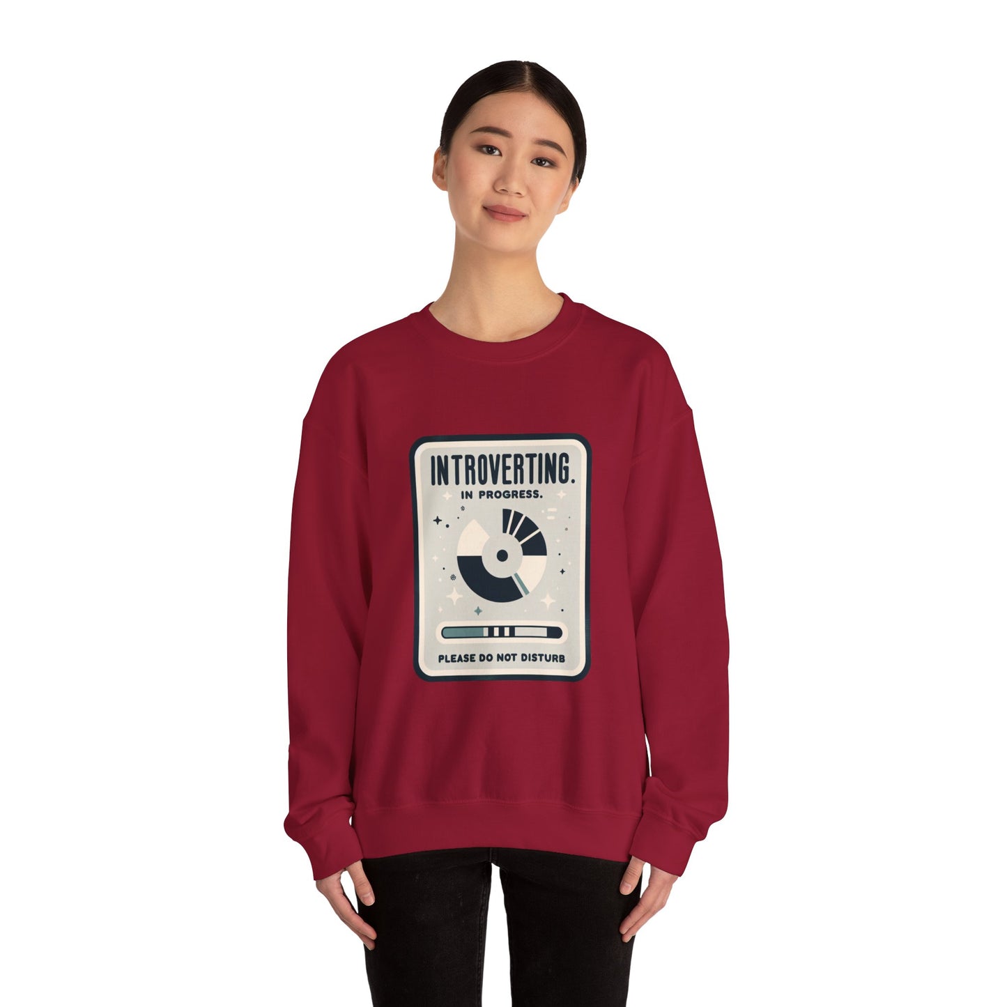 Unisex Heavy Blend™ Crewneck Sweatshirt (Introverting in Progress)