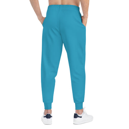 Turquoise Athletic Joggers (AOP)