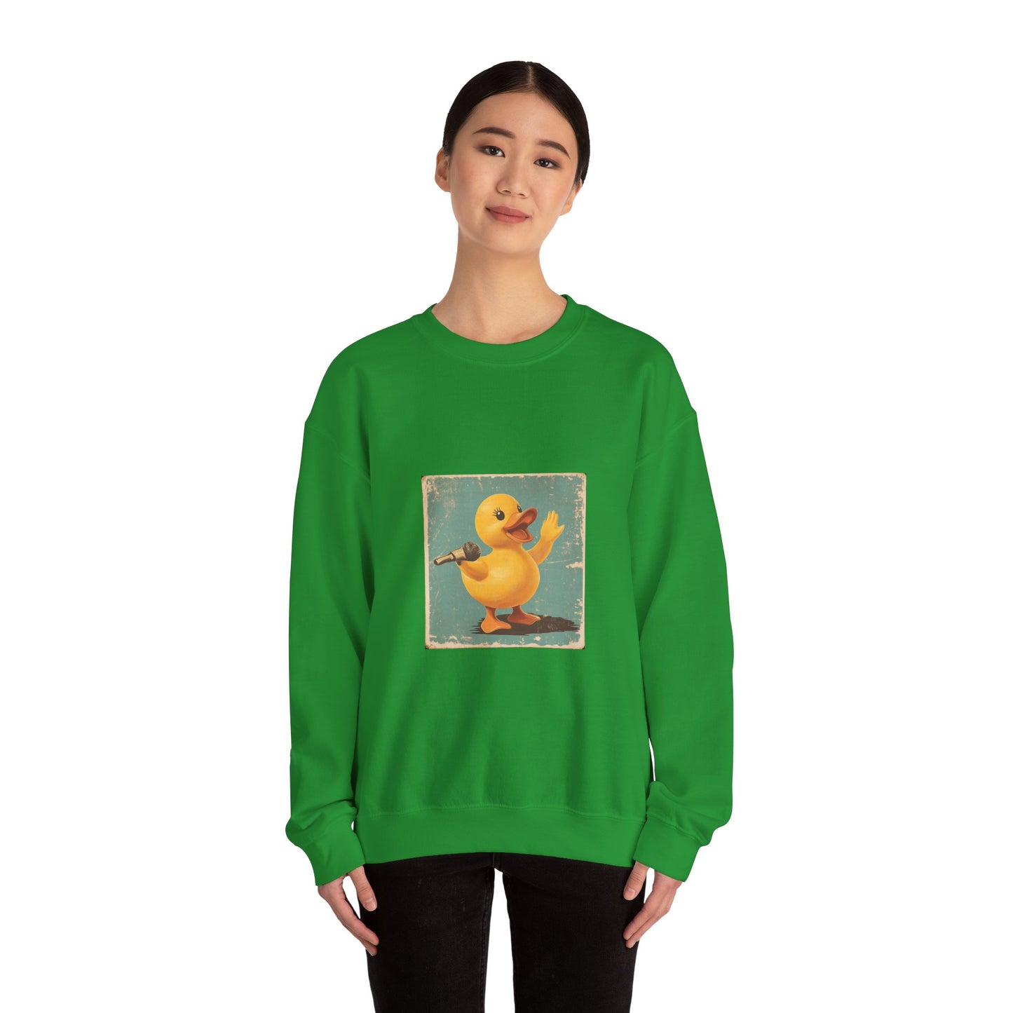 Unisex Heavy Blend™ Crewneck Sweatshirt (Karaoke Duck)