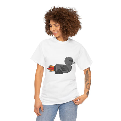 Unisex Heavy Cotton Tee (Robot Duck)