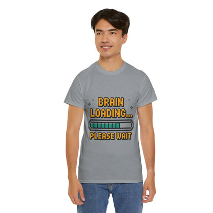 Unisex Heavy Cotton Tee (Brain Loading...Please Wait)