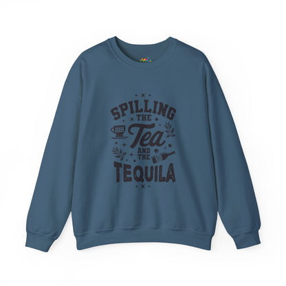 Unisex Heavy Blend™ Crewneck Sweatshirt (Spill Tea & Tequila)