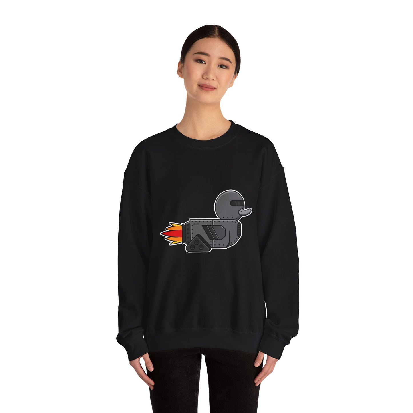 Unisex Heavy Blend™ Crewneck Sweatshirt (Robot Duck)