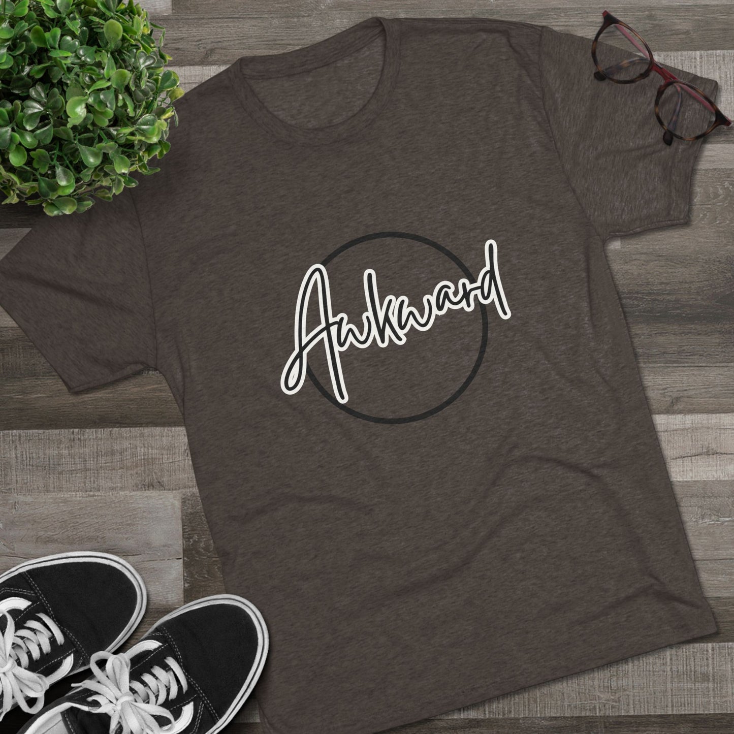 Unisex Tri-Blend Crew Tee (Awkward)