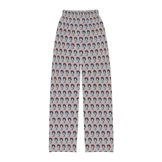 Kids Lounge Pants -AOP Light Grey (Red Hair Duck)