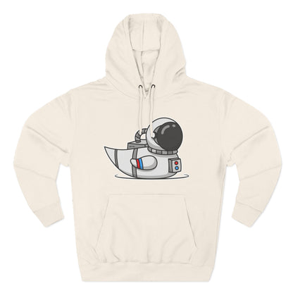 Three-Panel Fleece Hoodie (Astronaut Duck)
