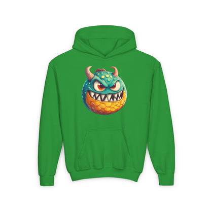 Youth Heavy Blend Hooded Sweatshirt (Green Monster 1)