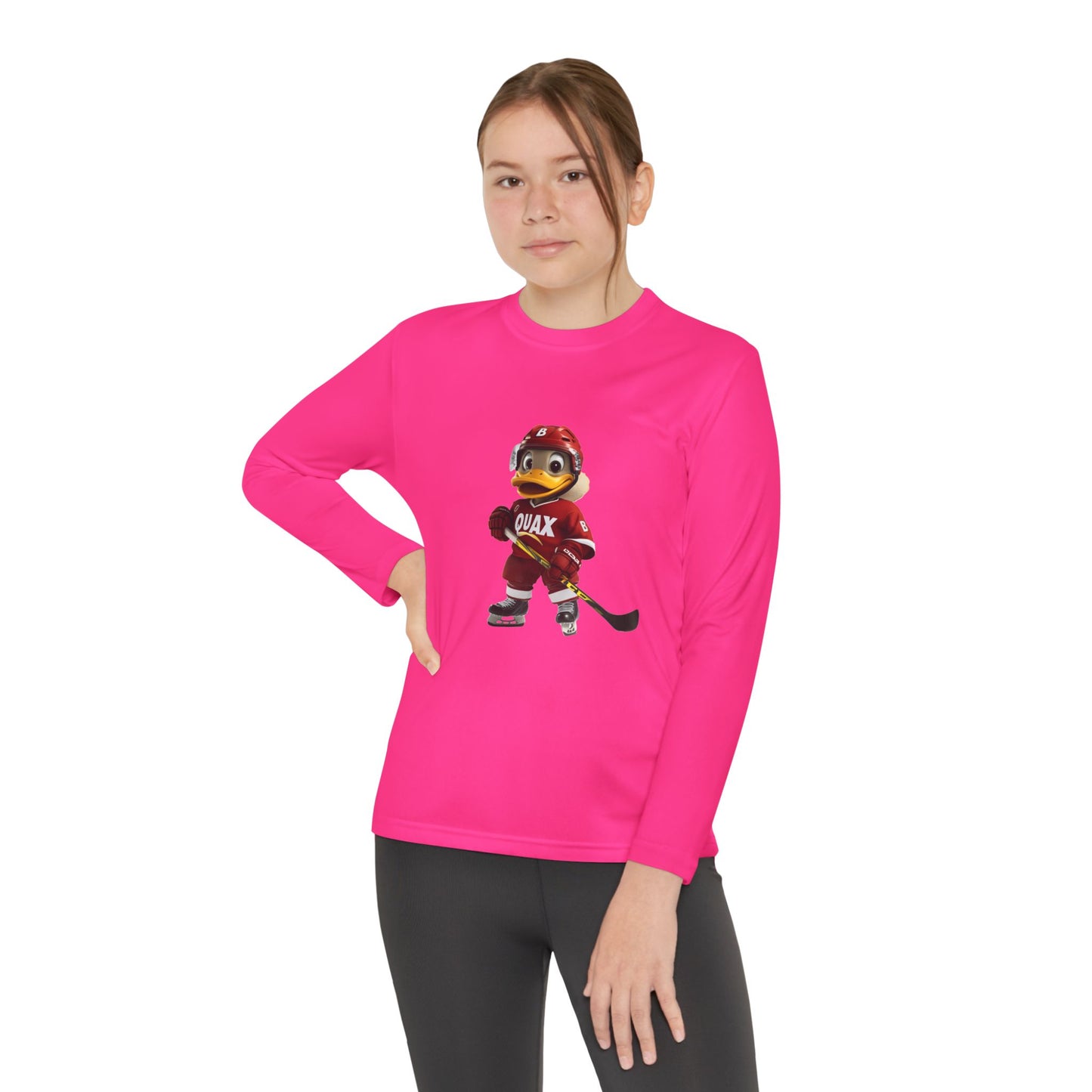 Youth Long Sleeve Competitor Tee (Hockey Quax)