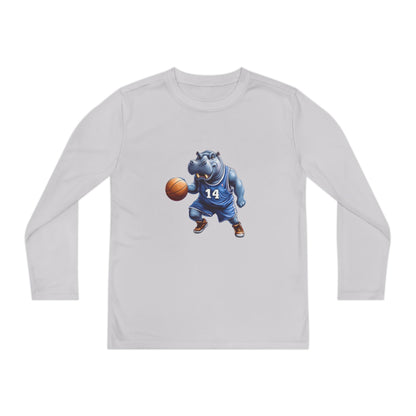 Youth Long Sleeve Competitor Tee (Hippo Baller)