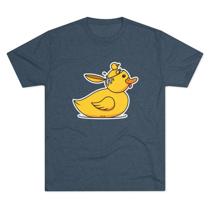 Unisex Tri-Blend Crew Tee (Duck Bird Brain)