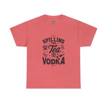 Unisex Heavy Cotton Tee (Spill Tea & Vodka)