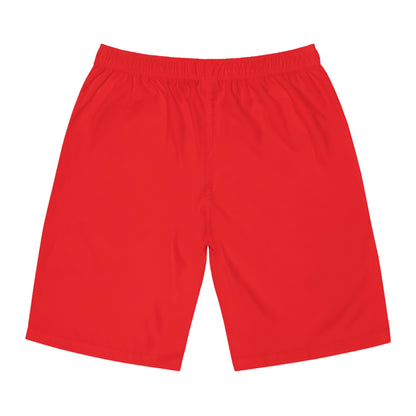 Red Men's Board Shorts (AOP)